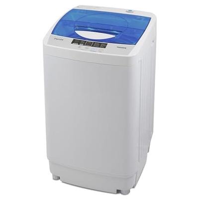 Frestec Portable Washing Machine, 1.38 Cu.Ft. Full-Automatic Small Washer,  2 in 1 Compact Laundry Washer, 8 Wash Cycles 3 Water Level Selections