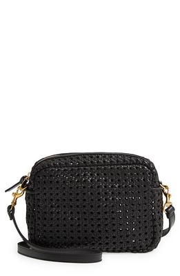 Clare V. Midi Sac Rattan bag - black