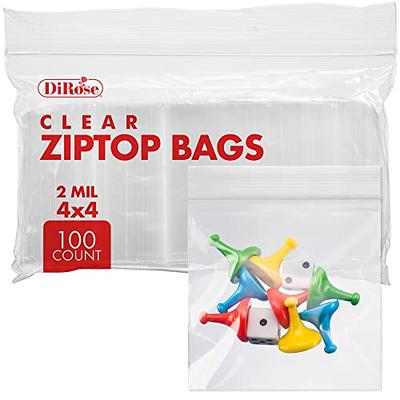 Clear Reclosable Plastic 4-Mil Ziplock Bags Poly Jewelry Zipper Baggies  (6x9)