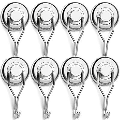 MIKEDE Strong Magnetic Hooks Heavy Duty, 110LBS+ Swivel Magnetic Hooks Neodymium  Magnets with Carabiner Hook, Magnets with Hooks for Hanging, Magnet Hooks  for Curtain, Home, Workplace - 6 Pack - Yahoo Shopping