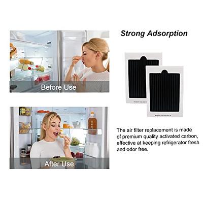 Carbon Activated Refrigerator Air Filter Replacement compatible with  Frigidaire PAULTRA, SCPUREAIR2PK, Electrolux EAFCBF 242061001 241754001  242047801 2 Pack 