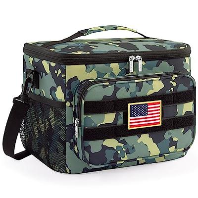HSHRISH Tactical Large Lunch Box for Men, Heavy Duty Insulated