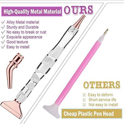 Sonsage Metal Tips Diamond Art Painting Resin Pen Pink 5D Ergonomic Diamonds  Art Roller Accessories and Tools Set Dots Round Square Drill Wax Pens Only  Holder Supplies - Yahoo Shopping