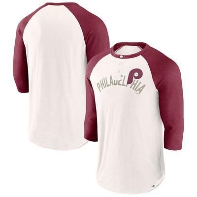 Women's Fanatics Branded Red Philadelphia Phillies Team Lockup T-Shirt Size: Medium