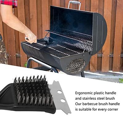 Glomora Barbecue Brush, Outdoor BBQ Grill Cleaner, Stainless Steel Wire,  Extended Handle, Wall - Hanging Design - Yahoo Shopping