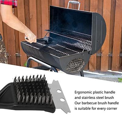 Sihuuu Grill Brush and Scraper, Reinforced Stainless Steel Bristles Cleaning  Tools, Best Heavy Duty Outdoor Grill Brush kit for All Grill Types, BBQ  Grill Cleaner Brush with Handle - Yahoo Shopping