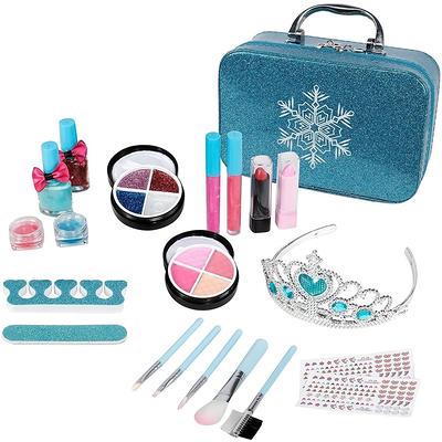 Winjess Makeup Kit for Kids Pretend Play Kids Makeup Sets for Girls 5-8  Washable Cosmetic Toys Real Make Up Set Toddlers Makeup Vanities with Music