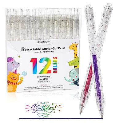 4 Retractable Black Gel Pens Medium Point Adult Coloring Books