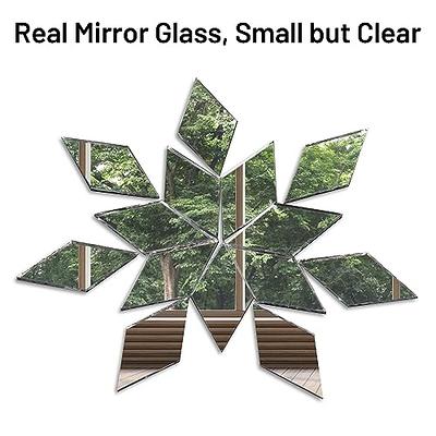 2 Inch Glass Craft Small Square Mirrors Bulk 100 Pieces Mirror Mosaic Tiles  