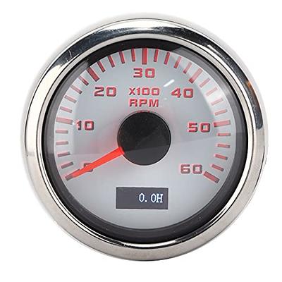 Pointer Tacho Gauge Blue Led Universal Car Tachometer Digital Display Tach  Gauge Meter 0~8000rpm 12v