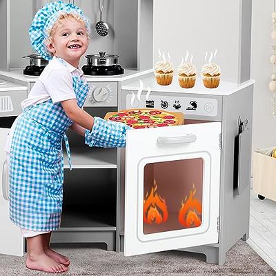 Kitchen Play Set With Accessories- Mini Kitchen Set With Realistic Light  Sound - Indoor Games Kitchen Cooking Playset - Toys For Toddlers Children &  Girls Fun Gifts for Holiday 