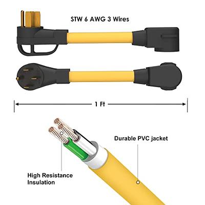 M1A2 Heavy-Duty Welder Adapter Cord, NEMA 14-50P Male to 6-50R