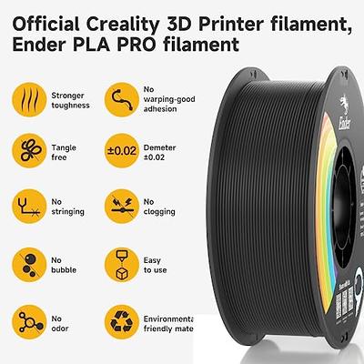 Creality PLA Filament Pro Rainbow, 1.75mm 3D Printer Filament, Ender PLA +  (Plus) Printing Filament, 1kg(2.2lbs)/Spool, Dimensional Accuracy ±0.03mm.