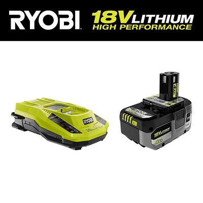 RYOBI ONE+ 18V Lithium-Ion 4.0 Ah Battery (2-Pack) and Charger Kit PSK006 -  The Home Depot