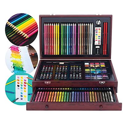  SITOANTD Watercolor Paint Set, 50 Colors Water Color Set With  Regular, Metallic & Neon, Wood Case Water Color Paint Sets For Kids, Great Watercolor  Set For Watercolor Painting Beginner And Adult 