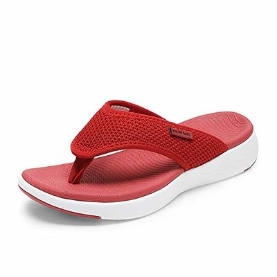  shevalues Orthopedic Sandals for Women Arch Support Recovery  Flip Flops Pillow Soft Summer Beach Shoes | Flip-Flops