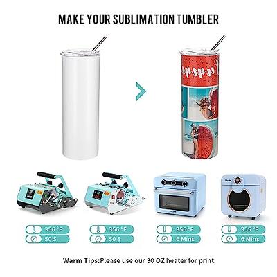 10 Pack Sublimation Shrink Wrap Sleeves, Tumbler Sublimation