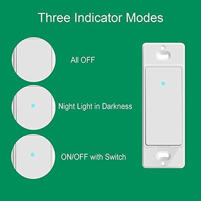 OHMAX Smart Switch, Single Pole (Not 3-Way) 2.4Ghz WiFi Smart Light Switch  for Lights Compatible with Alexa and Google Home, Neutral Wire Required,  Voice Control, UL Certified (1 Pack) - Yahoo Shopping