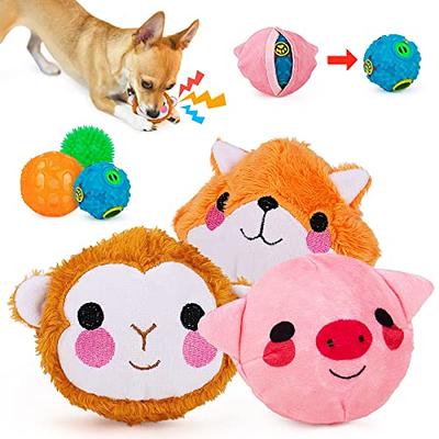 Dog Chew Toys,3Pack Pets Puppy Toys Small Rope Balls for Dogs Teething Chew  Cotton Toy Ball Random Color 