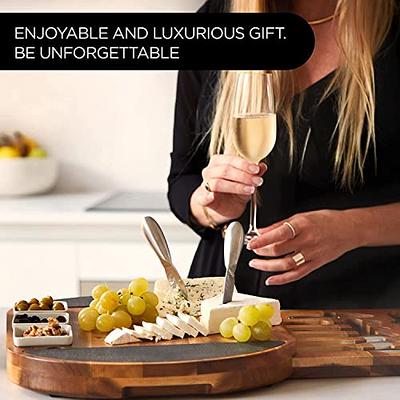 Personalized Charcuterie Board Set 19pcs Cheese Board and Knife