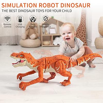 Remote Control Dinosaur Toy for Kids 3-5 Years, Realistic Electric