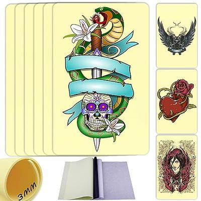 10 PCS Blank Tattoo Skin Practice Paper Kit For Tattoo Beginners