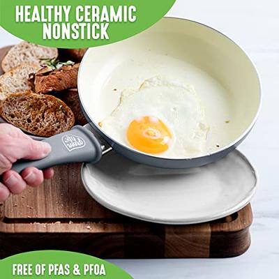 GreenLife Ceramic Non Stick Fry Pan Set, 7 & 10