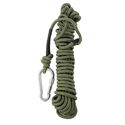 Braided Polyester Arborist Rigging Rope (3/8 inch X 100 feet) High Strength  Outdoor Rope for Rock Climbing Hiking Camping Swing, Dark Blue