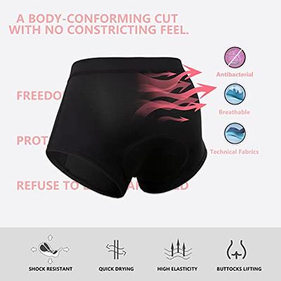 JEPOZRA Women's Cycling Underwear with Padding Cycling Shorts for