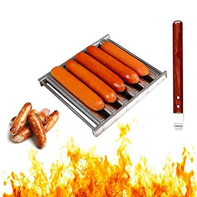 Olde Midway 167 sq. in. Stainless Steel Indoor Grill Hot Dog and Sausage  Electric Countertop Cooker Machine with 7-Rollers, Silver - Yahoo Shopping