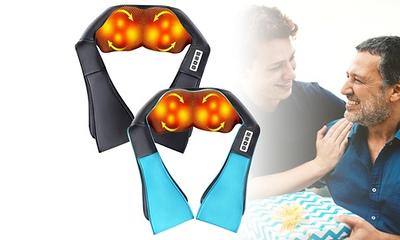 Costway Shiatsu Shoulder Neck Back Massage Pillow w/Heat Deep Kneading