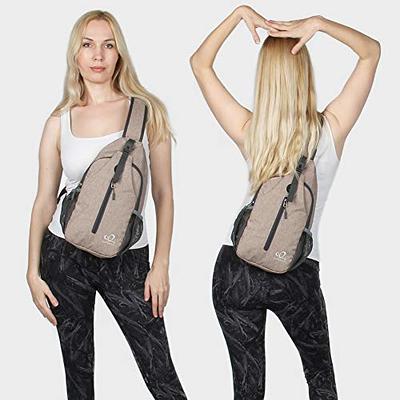 Waterfly Packable Small Crossbody Sling Backpack for Hiking Traveling