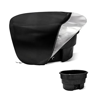  COSFUN 150 Gallon Ice Water Therapy Ice Bath Cover Cold Water  Cover ,Waterproof Heavy Duty Oval Stock Tank Cover,Black : Patio, Lawn &  Garden