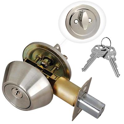 Premier Lock Stainless Steel Entry Door Handle Combo Lock Set with Deadbolt  and 4 SC1 Keys, Keyed Alike LED03C - The Home Depot