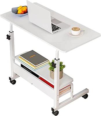 Lufeiya White Small Desk for Bedroom - Student Kids Study Writing Table for  Home Office Bedroom Small Spaces 32 Inch Modern Mini Laptop PC Computer