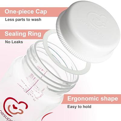 Nenesupply Wide Mouth Feeding Bottle 9oz Storage Bottle Compatible with  Spectra S2 Spectra S1 and 9 Plus Pumps Inc Nipple and Sealing Disc  Compatible