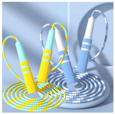 Soft Beaded Jump Rope Tangle-Free,Segmented Speed Jumping Rope