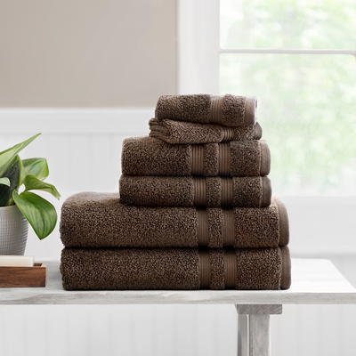 6pc Striped Bath Towel Set Brown - Yorkshire Home