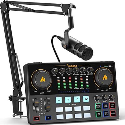 USB Audio Interface with Mic Preamplifier XLR audio interface 48v for  streaming Support Instrument Guitar or Bass Smartphone Tablet Computer and  Other