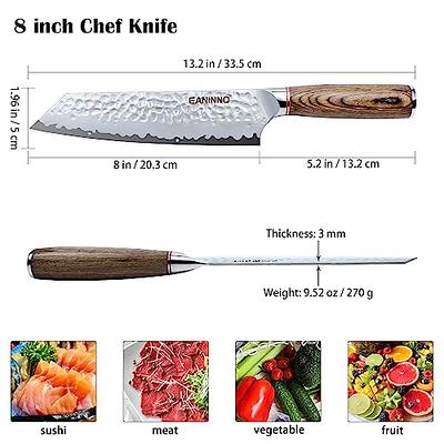  Dalstrong Santoku Knife - 5 inch - Gladiator Series Elite -  Forged German High Carbon Steel - Black G10 Handle Kitchen Knife - Asian  Vegetable Cooking Knife - Sheath Included - NSF Certified: Home & Kitchen