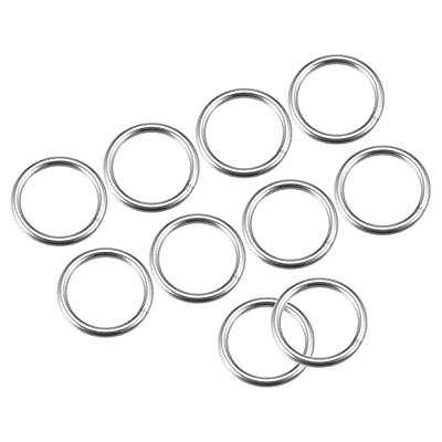 10 Pcs 304 Stainless Steel Heavy Duty Welded D Ring Solid Metal D Rings for  Camping Belt, Dog Leashes Hardware