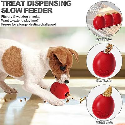 MITAIKO Treat Dispenser Dog Chew Toys for Aggressive Chewers - Dinosaur Egg  Dog Puzzle Slow Feeder, Interactive Dog Enrichment, Fun to Chase & Fetch  for Small Medium Large Dogs - Red - Yahoo Shopping