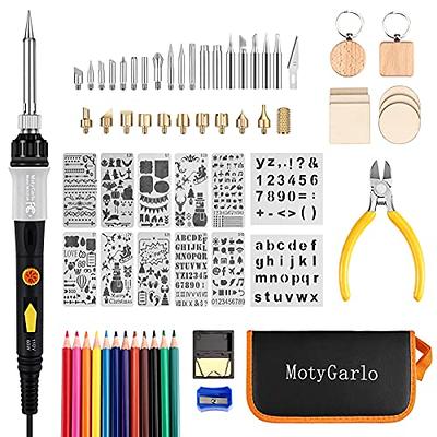 Wood Burning Kit, Wood Burning Tool Soldering Iron with Adjustable  Temperature 392 to 842℉, Professional Pyrography Kit with Wood Burner Pen  and Multiples Accessories for Embossing Carving Soldering - Yahoo Shopping