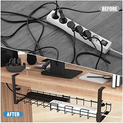 Under Desk Cable Tidy Cord Organiser Wire Management 