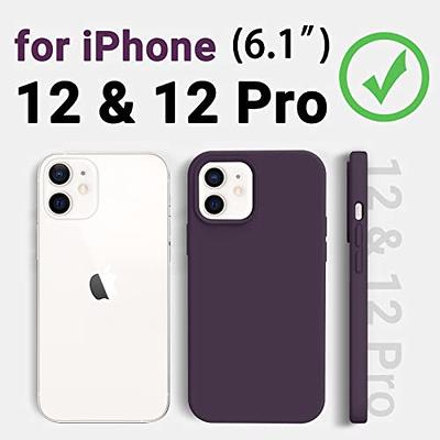 elago Compatible with iPhone 12 Case, iPhone 12 Pro Case, Liquid Silicone  Case for iPhone 12, Case for iPhone 12 Pro 6.1 Inch [Lavender] - Full Body