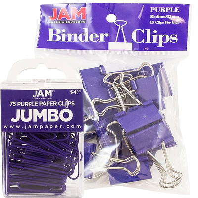 JAM Paper & Envelope Jumbo Paper Clips, Baby Blue, 2 Packs of 75, Large -  Walmart.com