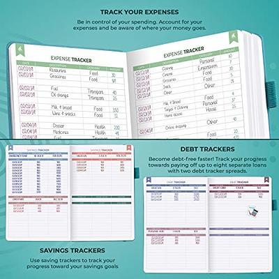 GoGirl Budget Planner & Monthly Bill Organizer - Monthly Financial Book  with Pockets. Expense Tracker Notebook Journal to Control Your Money,  Compact Spiral-Bound Hardcover, Lasts 1 Year - Dark Green 