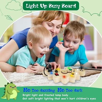 SUPKIZ Toddler Busy Board, Montessori Toys for 1-3 + Year Old Baby, Wooden Busy  Board with Led Light, Dinosaur Toddler Toys Sensory Toys Travel Toys for Age  1 2 3 + Boy Girl Birthday Gift - Yahoo Shopping