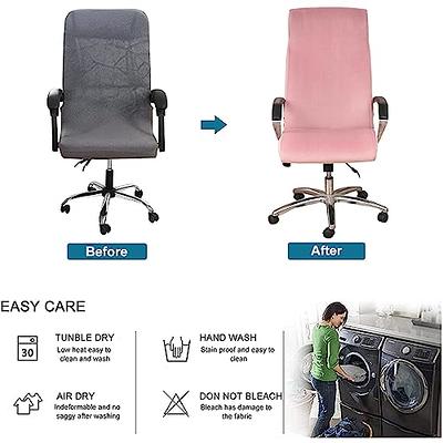 Isccdy Chair Arm Pad Covers Overs Removable Washable Office Chair Armrest Covers Pads (#Black)