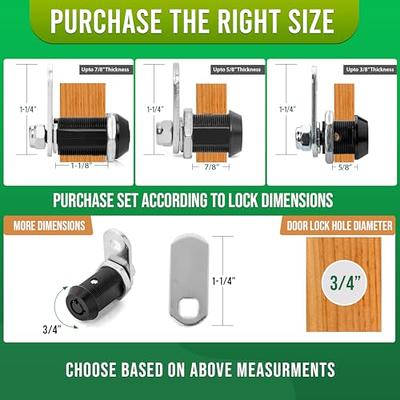 Kingsley Tubular Cam Lock with 7/8 Cylinder-Chrome Finish, Keyed Alike, RV Lock  Replacement, Camper Lock, Cabinet Lock, ATM, Vending Machine Lock, Tool Box  Lock, File Cabinet, Arcade Lock - Yahoo Shopping
